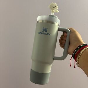 Stanley Silver and Gray Thermos with Handle